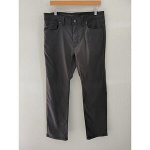 Prana Mens Brion Slim Pant II 33x22 Charcoal Grey